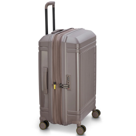 Delsey Lutece Expandable Check-in Suitcase 4 Wheels 69 CM TSA Brown
