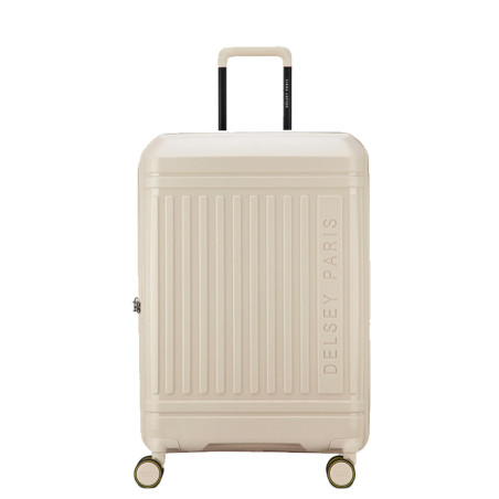 Delsey Lutece Expandable Check-in Suitcase 4 Wheels 69 CM TSA Beige