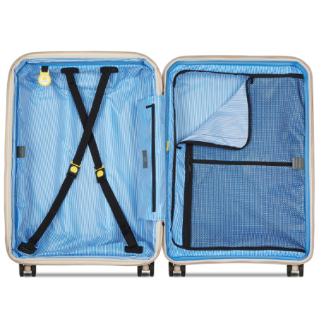 Delsey Lutece Expandable Check-in Suitcase 4 Wheels 69 CM TSA Beige