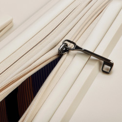 Delsey Lutece Valise Soute Extensible 4 Roues 69 CM TSA Beige fermeture