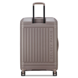 Delsey Lutece Large Expandable 4-Wheel 76 CM TSA Brown Suitcase