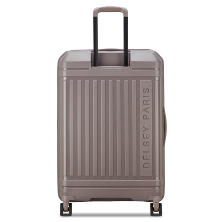 Delsey Lutece Large Expandable 4-Wheel 76 CM TSA Brown Suitcase
