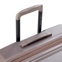 Delsey Lutece Grande Valise Extensible 4 Roues 76 CM TSA Marron poignée