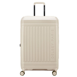 Delsey Lutece Large Expandable 4-Wheel 76 CM TSA Beige Suitcase