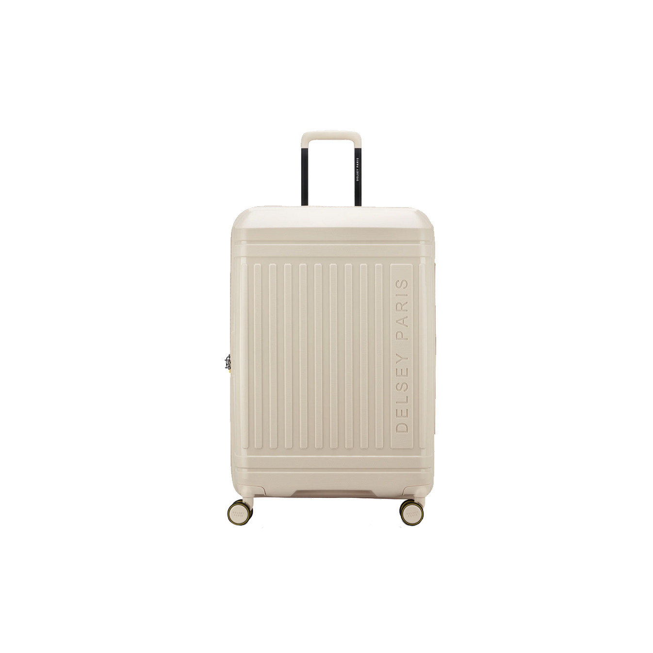 Delsey Lutece Large Expandable 4-Wheel 76 CM TSA Beige Suitcase