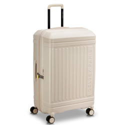 Delsey Lutece Large Expandable 4-Wheel 76 CM TSA Beige Suitcase