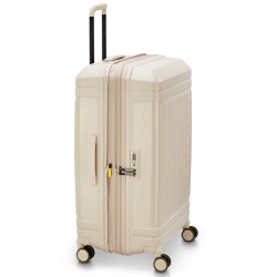 Delsey Lutece Large Expandable 4-Wheel 76 CM TSA Beige Suitcase