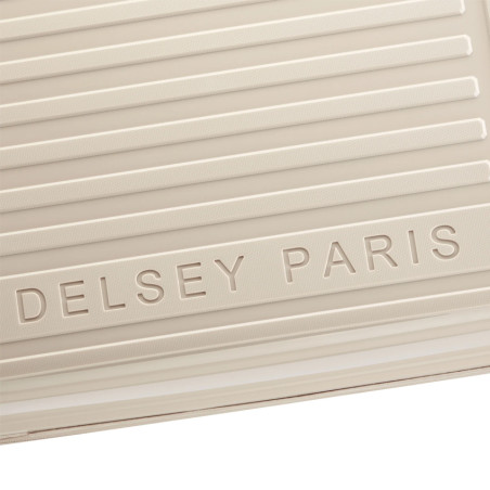 Delsey Lutece Large Expandable 4-Wheel 76 CM TSA Beige Suitcase