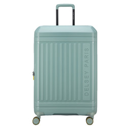 Delsey Lutece Grande Valise Extensible 4 Roues 76 CM TSA Vert Sauge