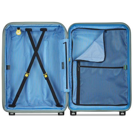 Delsey Lutece Large Expandable 4-Wheel Suitcase 76 CM TSA Sage Green