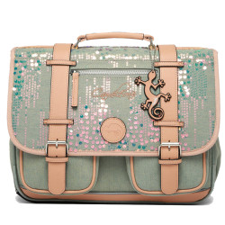 Chameleon Vintage Fantasy Girl 38cm Backpack Holographic Denim