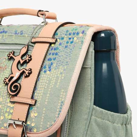 Chameleon Vintage Fantasy Girl 38cm Backpack Holographic Denim