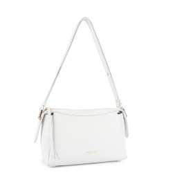 Lancaster Dune Sac Trotteur En Cuir Grainé 529-96 Blanc cote