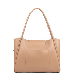 Lancaster Ida Double Tote Shoulder Bag 470-85 Natural In Beige