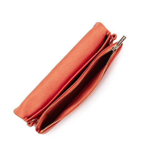 Lancaster Mademoiselle Grace Leather Pouch 172-32 Orange