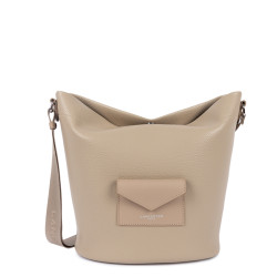 Lancaster Maya Double Kba Bucket Bag with Leather Trim 517-107 Dark...
