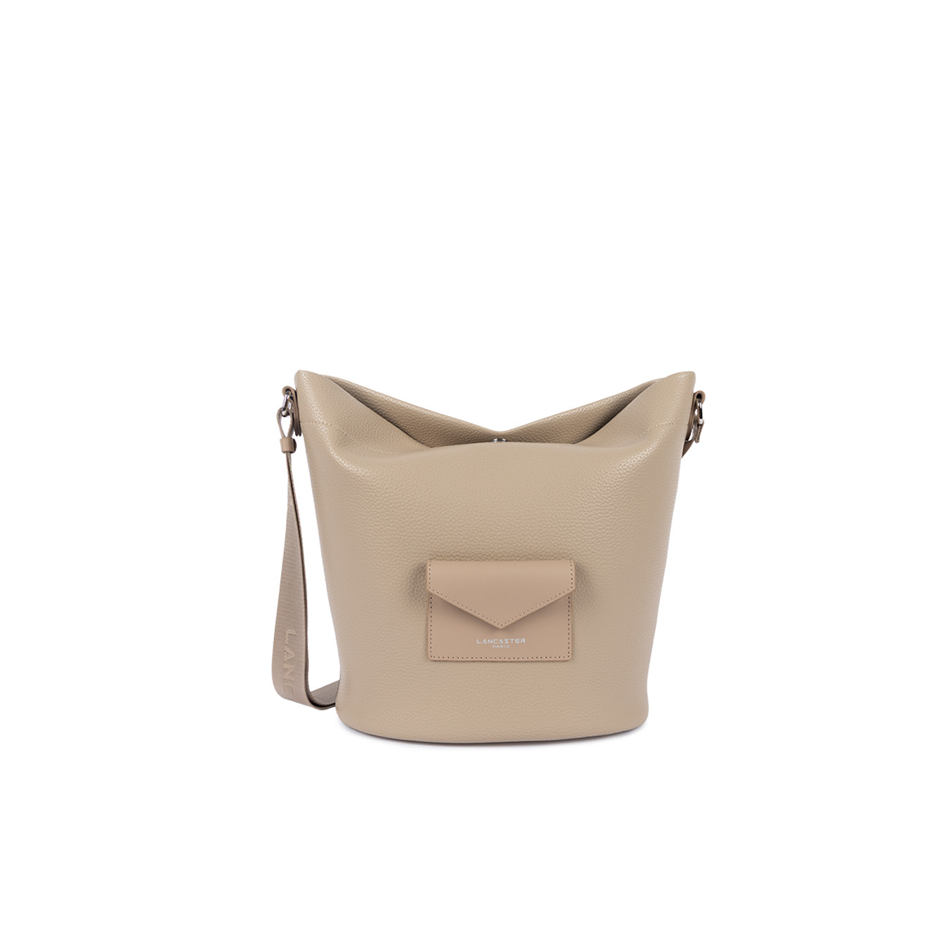 Lancaster Maya Double Kba Sac Seau En Cuir 517-107 Beige Foncé