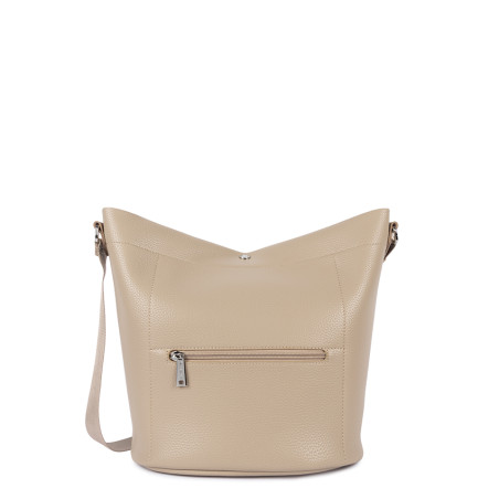 Lancaster Maya Double Kba Bucket Bag with Leather Trim 517-107 Dark...