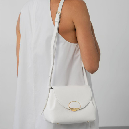 Lancaster Milano Pia Small Tote Bag 547-130 White