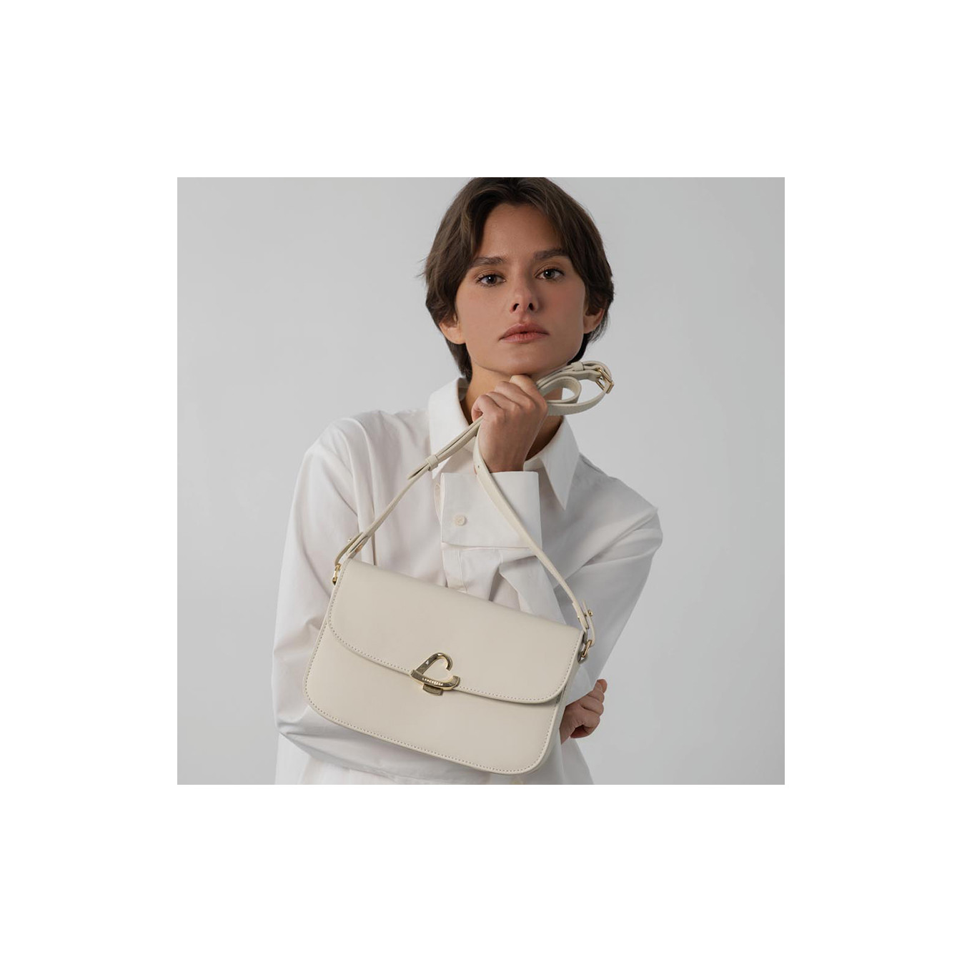 Lancaster Paris Philos Crossbody Bag 531-082 Ecru