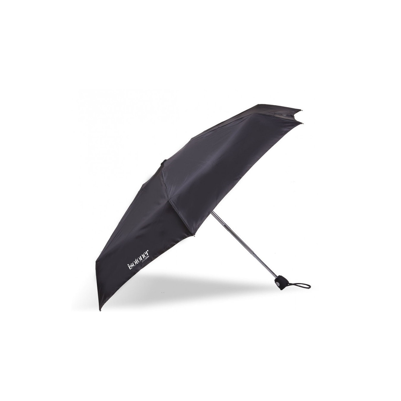 Isotoner Parapluie Mini Pliant Automatique Noir