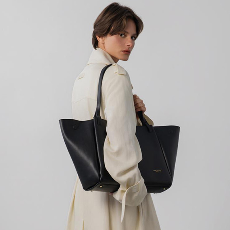 Lancaster Sierra Haus Large Tote Bag and Shoulder 538-012 Black