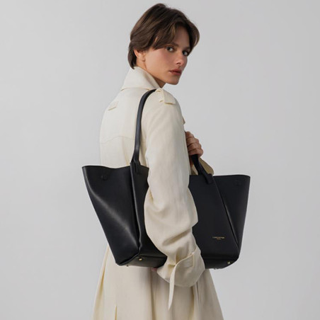 Lancaster Sierra Haus Large Tote Bag and Shoulder 538-012 Black