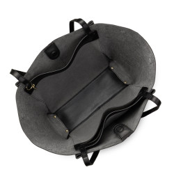 Lancaster Sierra Haus Trés Grand Sac Cabas et Epaule 538-012 Noir ouvert