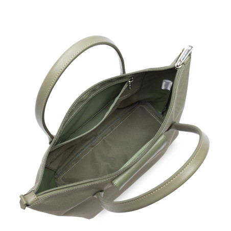 Lancaster Smart Kba Sac À Main 516-29 Kaki Clair OUVERT