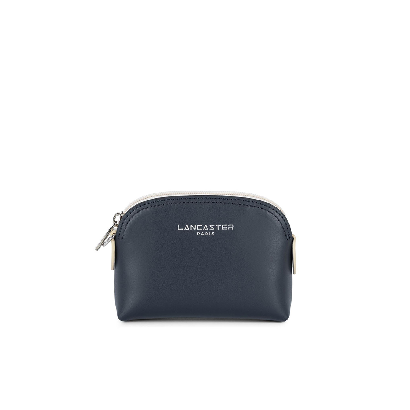 Lancaster Smooth Porte Monnaie 137-01 Bleu Fonce Ecru
