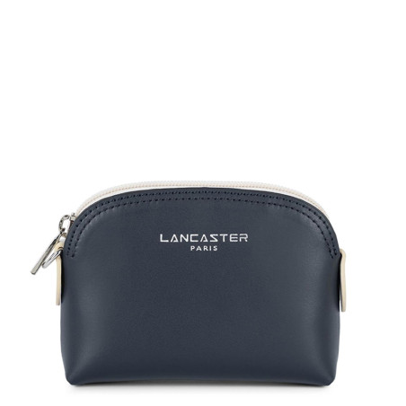 Lancaster Smooth Coin Purse 137-01 Dark Blue Cream