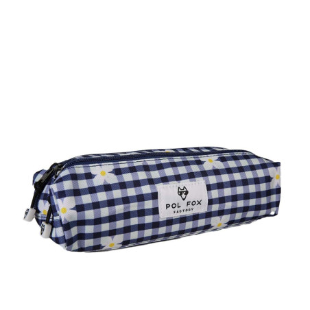 Pol Fox Double Compartment Daisy Pencil Case