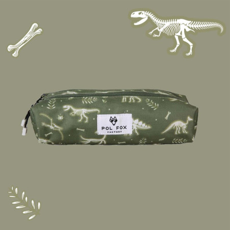 Pol Fox Double Compartment Jurassic Pencil Case