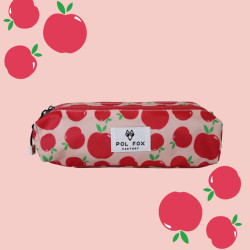 Pol Fox Double Compartment Pencil Case Pompom
