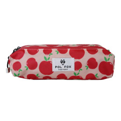 Pol Fox Double Compartment Pencil Case Pompom