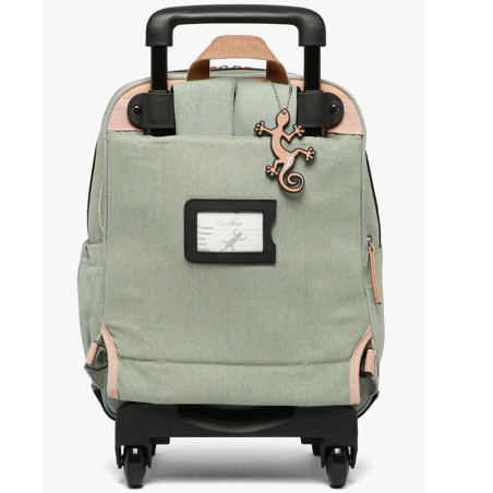 Caméléon Vintage Fantasy Sac A Dos A Roulettes 50cm Holographic Denim dos