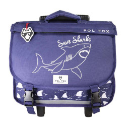 Pol Fox Trolley School Bag 38cm Shark