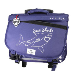 Pol Fox Trolley School Bag 38cm Shark