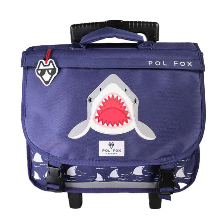 Pol Fox Trolley School Bag 38cm Shark