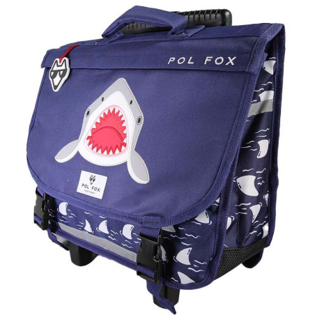 Pol Fox Trolley School Bag 38cm Shark