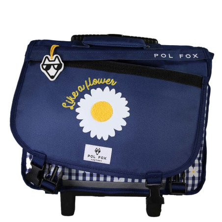 Pol Fox Cartable Trolley 38cm Daisy face
