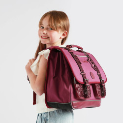 Caméléon Vintage Fantasy Girl Cartable 41cm Glossy Cherry dos