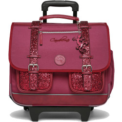 Chameleon Vintage Fantasy Wheeled School Bag 41cm Glossy Cherry