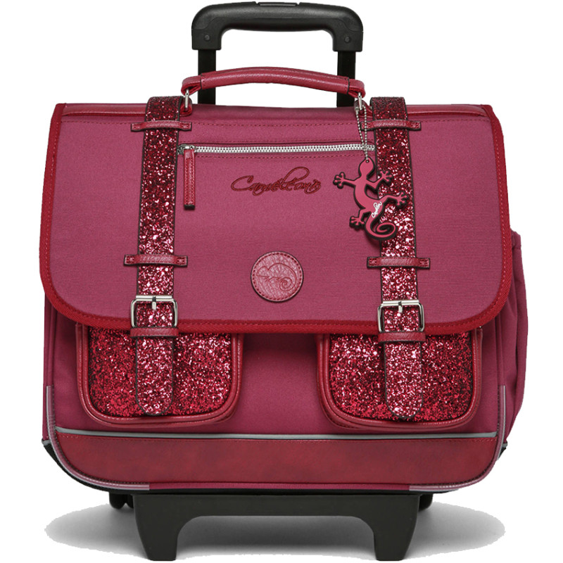 Chameleon Vintage Fantasy Wheeled School Bag 41cm Glossy Cherry