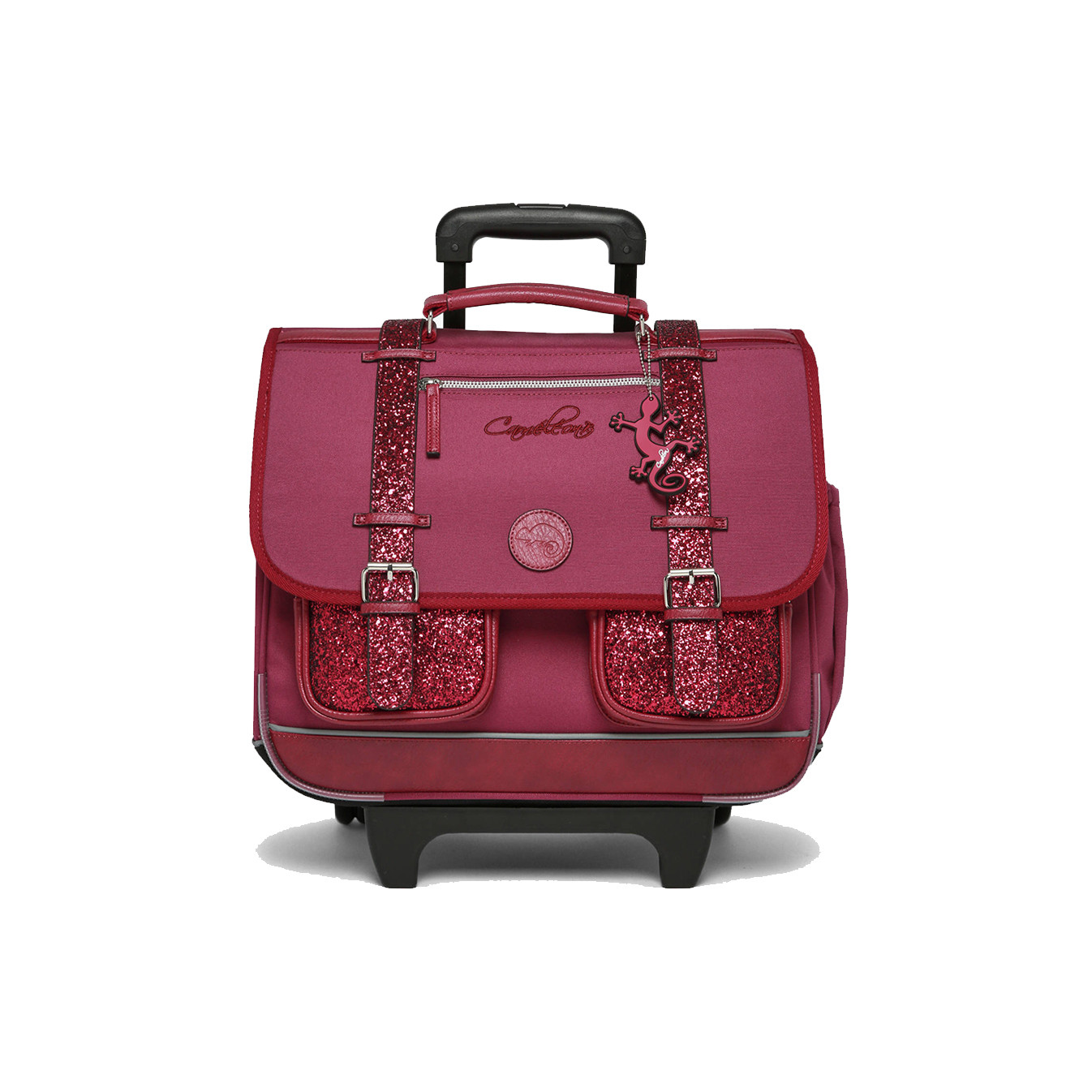 Chameleon Vintage Fantasy Wheeled School Bag 41cm Glossy Cherry