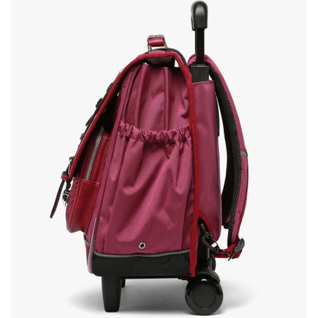 Chameleon Vintage Fantasy Wheeled School Bag 41cm Glossy Cherry