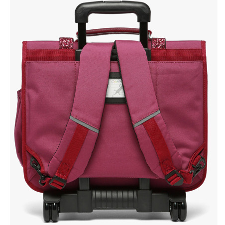Caméléon Vintage Fantasy Cartable A Roulettes 41cm Glossy Cherry bretelles