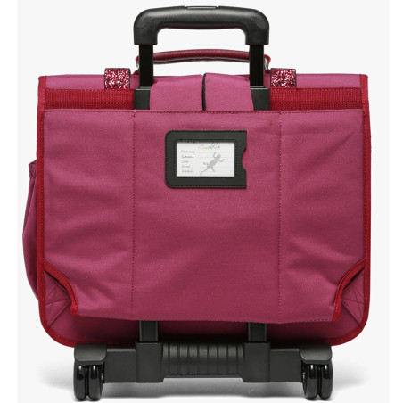 Caméléon Vintage Fantasy Cartable A Roulettes 41cm Glossy Cherry dos