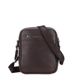 Arthur and Aston Danny Small Crossbody Bag for Men in Chestnut Leather