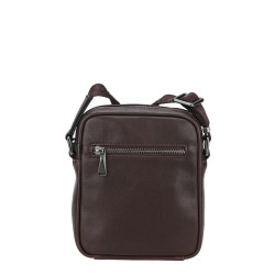 Arthur and Aston Danny Small Crossbody Bag for Men in Chestnut Leather